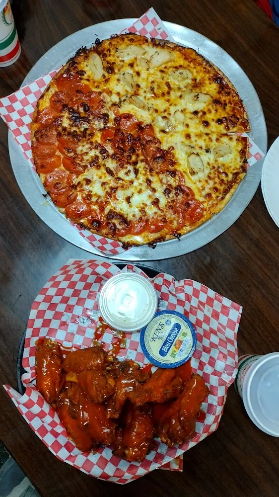 BBQ Chicken Pizza and Double Pepperoni Pizza